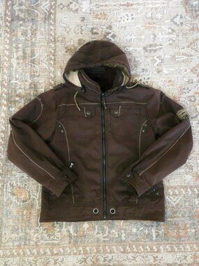 Utility Jacket, GIGA DX by Killtec , German Design, Olive Brown, Removable Hood